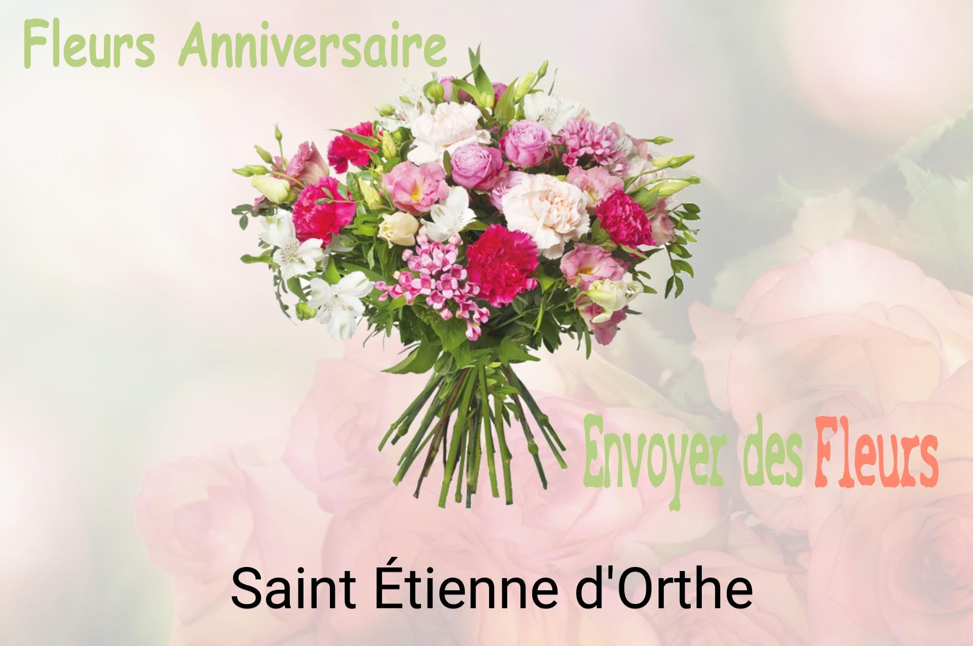Bouquet de fleurs d’anniversaire livré à Saint-Étienne-d'Orthe